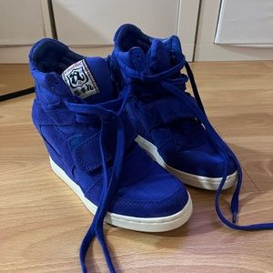 Ash blue suede wedges sneaker